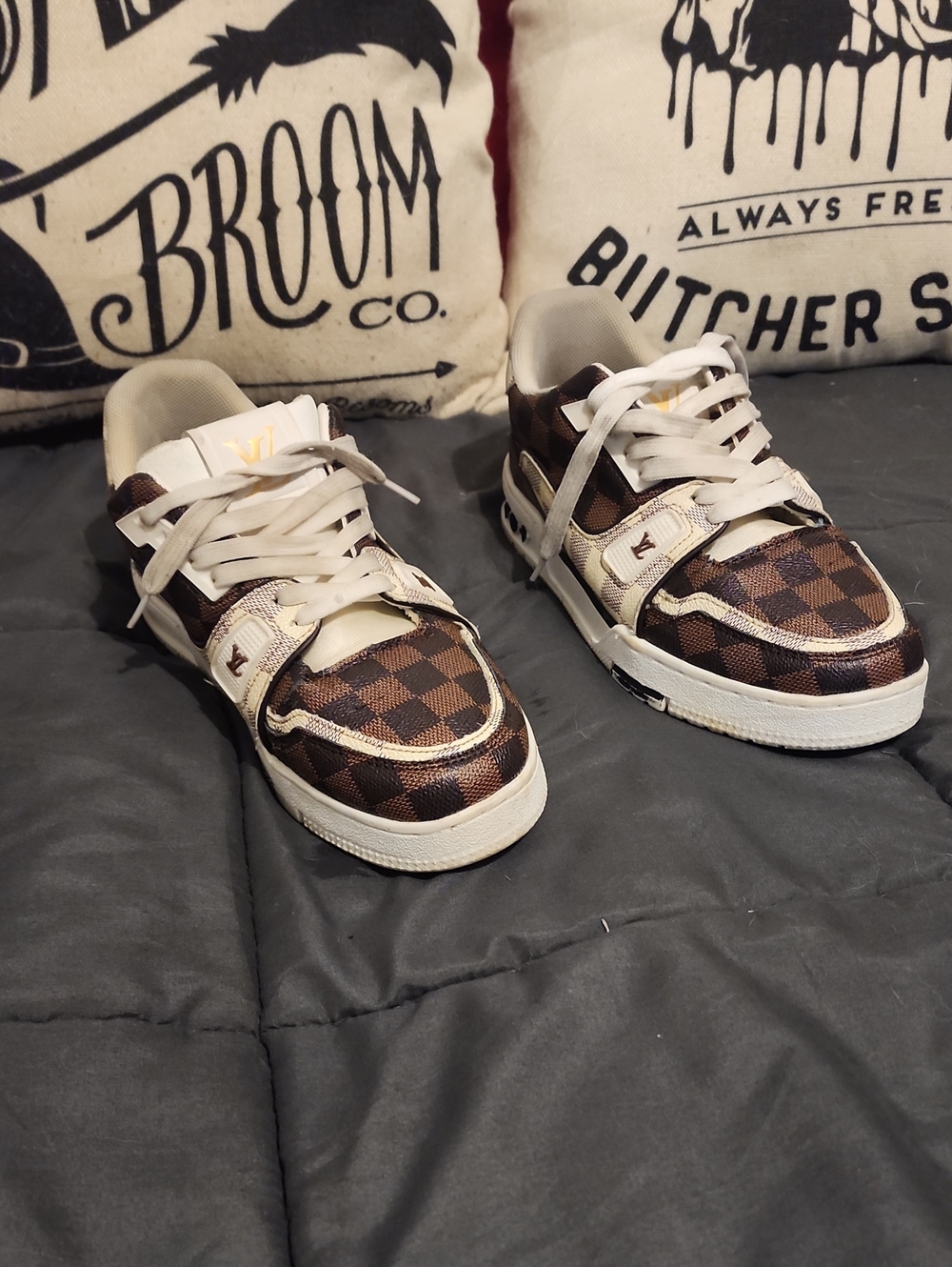 Louis Vuitton Damier Checkered Sneakers Size 8